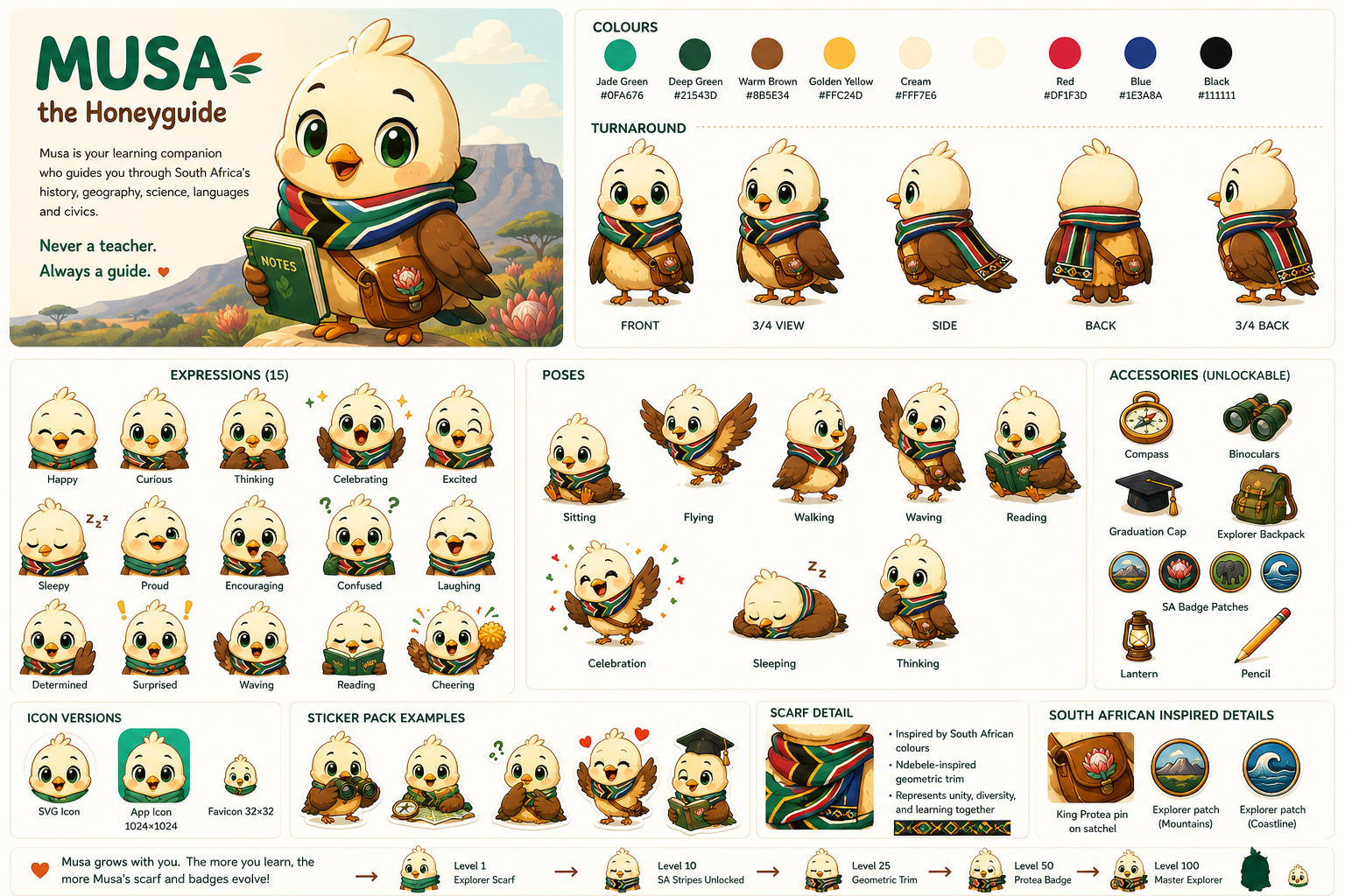 Musa the Honeyguide character sheet
