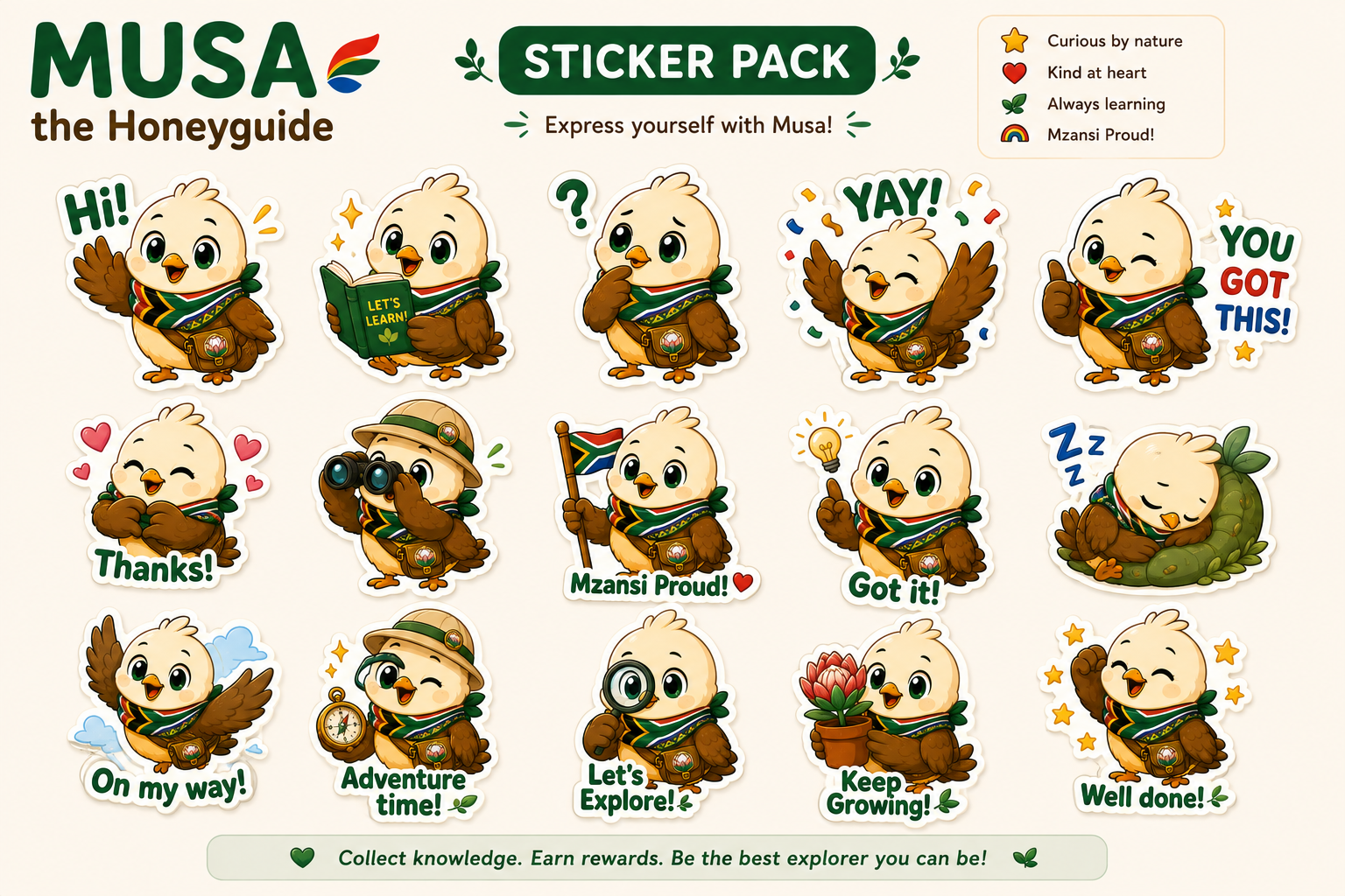 Musa sticker pack examples